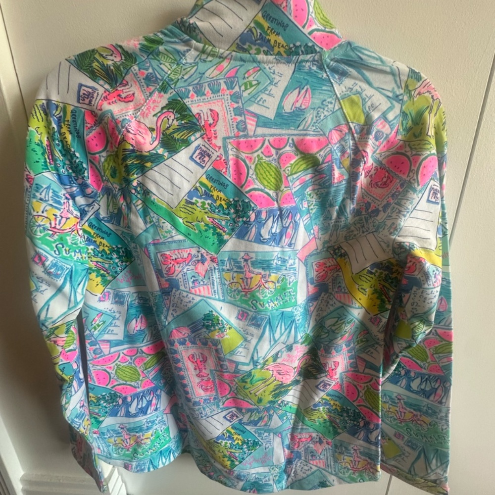 NWT Lilly Pulitzer Skipper Pullover - Pop Up Wish You Were Here S - Picture 3 of 4